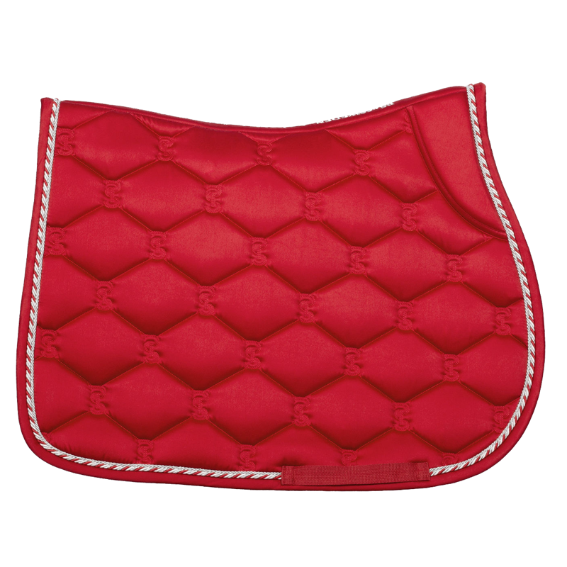 PS Of Sweden Signature Jump Saddle Pad - Chilli Red-1